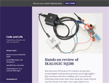 Tablet Screenshot of codeandlife.com
